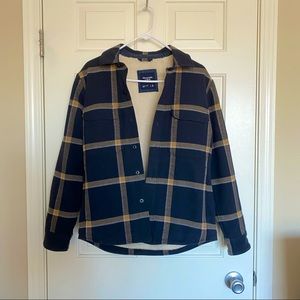 Abercrombie & Fitch Sherpa Lined Flannel